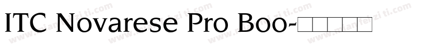 ITC Novarese Pro Boo字体转换